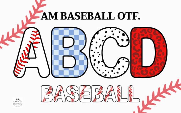 Am Baseball Set: A Creative Font for Sporty Branding
