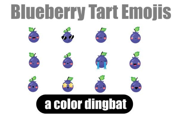 Blueberry Tart Emojis: Elevate Your Brand with Kawaii Charm