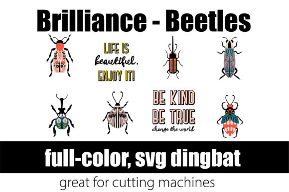 Brilliance Beetles: A Color Font for Bold Visual Statements