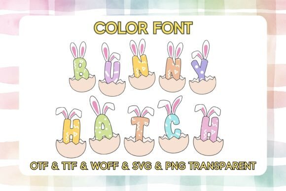 Bunny Hatch: The Playful Color Font for Easter and Kids' Projects