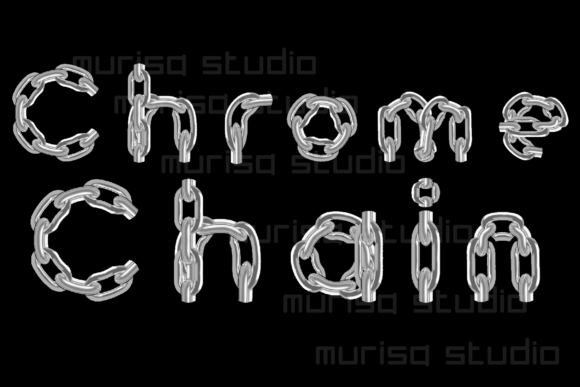 Chrome Chain: A Dynamic Color Font for Modern Projects