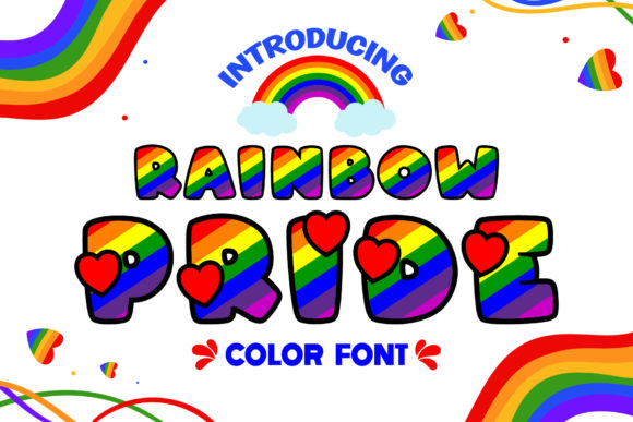 Designing with Confidence: The Rainbow Pride Creative Font