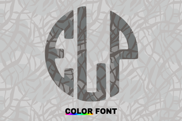 Elephant Circle: A Charming 3-Letter Monogram Font