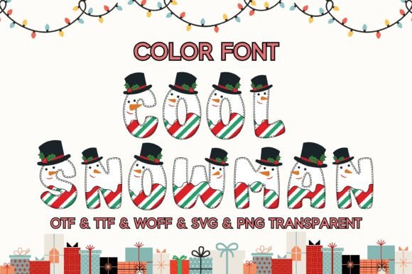 Infuse Holiday Magic into Every Design with the Cool Snowman Typeface