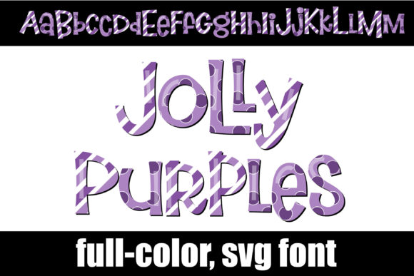 Jolly Purples: A Whimsical Color Font for Creative Projects