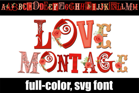 Love Montage: A Playful Blend of Lettering Styles