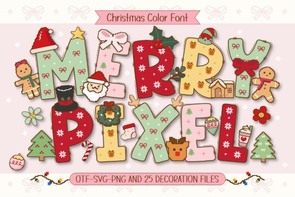 Merry Pixel: A Festive Font for Nostalgic Holiday Design