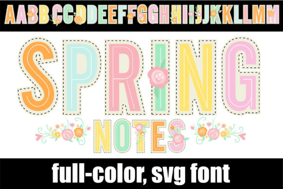Spring Notes: A Full-Color Sans Serif for Vibrant Designs