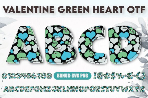 Valentine Green Heart: A Fresh Font for Modern Romance
