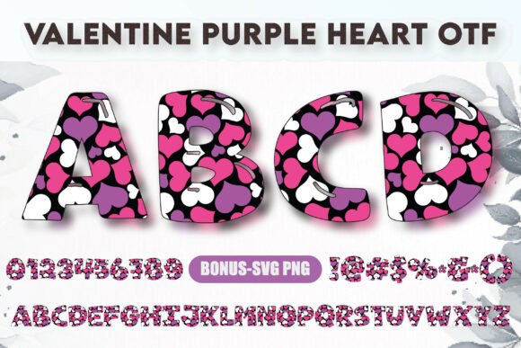 Valentine Purple Heart: A Sweet Touch for Romantic Designs